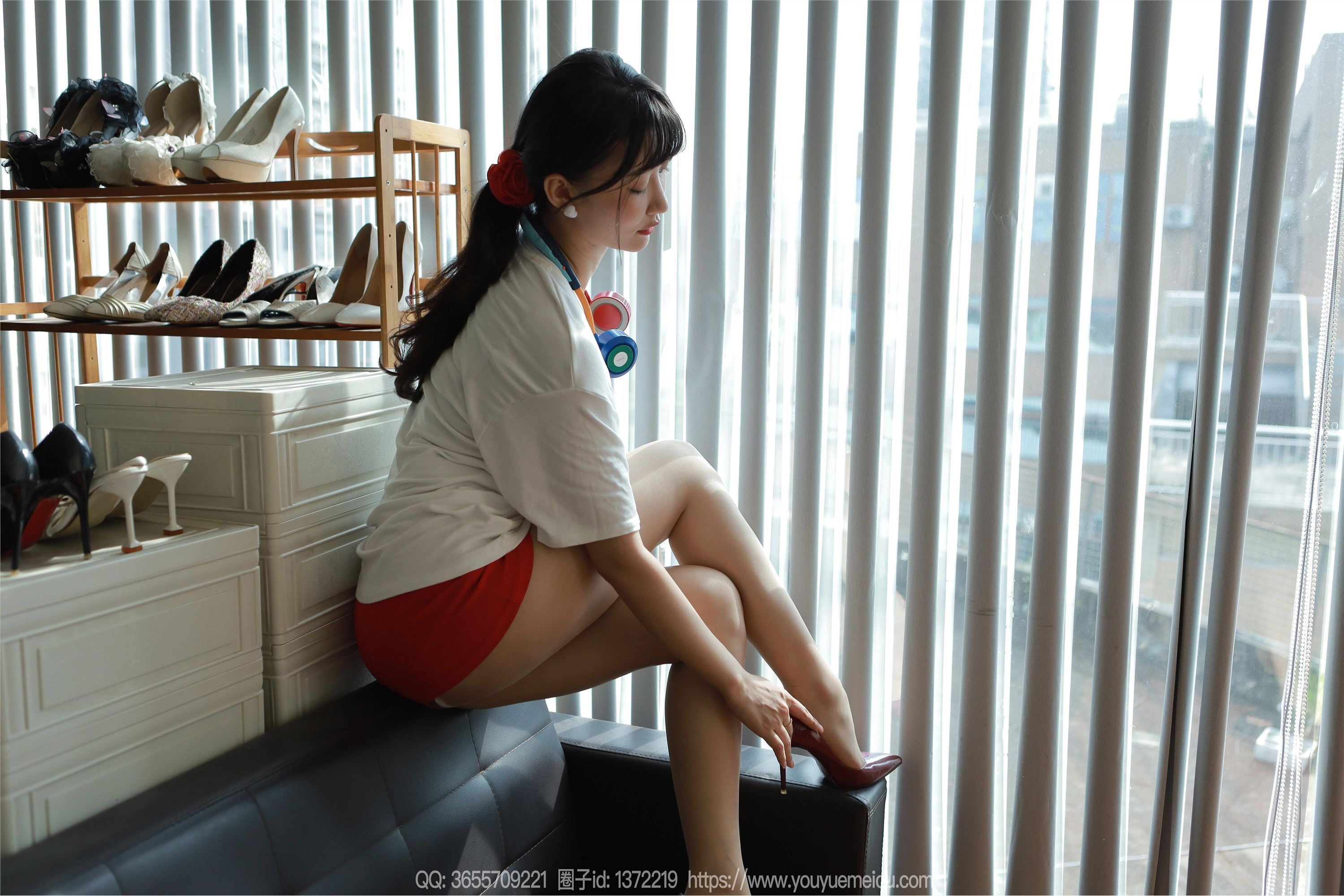 IESS异思趣向  2024.08.20 丝享家 1826 秋秋《白T红裙》